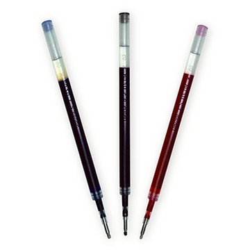 【O.B.】中性筆芯 0.38mm 藍/黑/紅芯 單色12支/組 OB-2538R 適用2538筆 - 多款可選