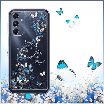 A15/A25/A26/A34/A35/A36/A55/A56 5G 防震雙料水晶殼-藍色圓舞曲