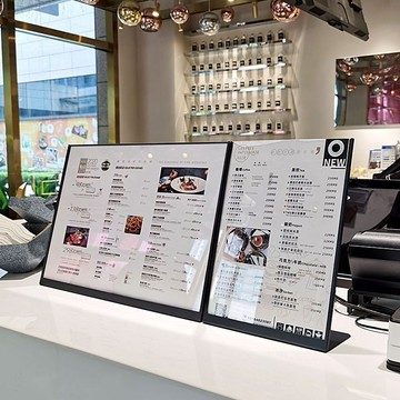 【全店免運 台灣出貨】A4不鏽鋼金屬臺卡架牌奶茶店菜單價格牌a3廣告牌餐單點餐桌面桌牌壓克力 廣告架 立牌 桌牌 菜單架