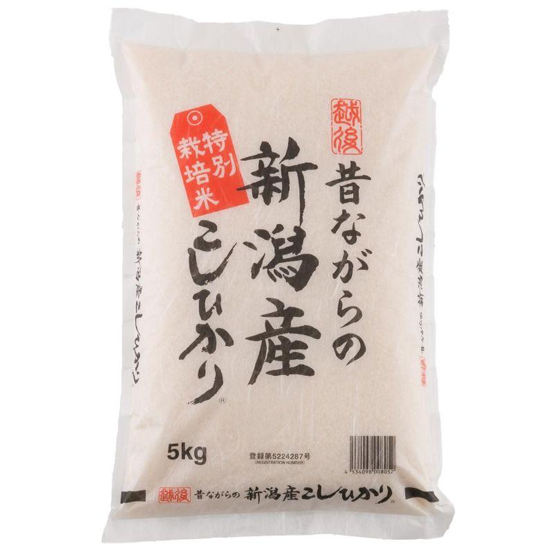 新米 精白米 5kg 昔ながらの新潟産こしひかり 令和4年産 安心安全な特別栽培米