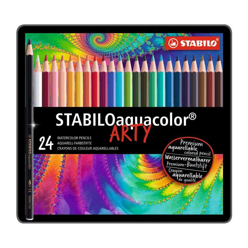 STABILO スタビロ 水彩色鉛筆 アクアカラー 24色 1624-5