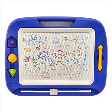 BOWA 博娃 擦寫流暢 45度腳架 高級彩色磁性畫板 8269  藍色  大  1個