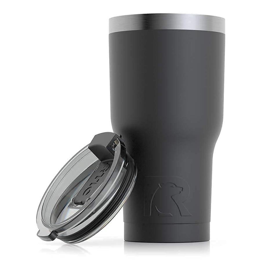 RTIC DOUBLE WALL VACUUM INSULATED TUMBLER, 20 OZ, BLACK