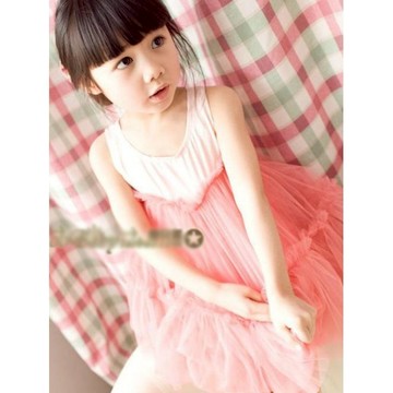 【Billgo】※現貨 【綠M/2XL碼】公主澎澎網紗洋裝 【KIDY53008】