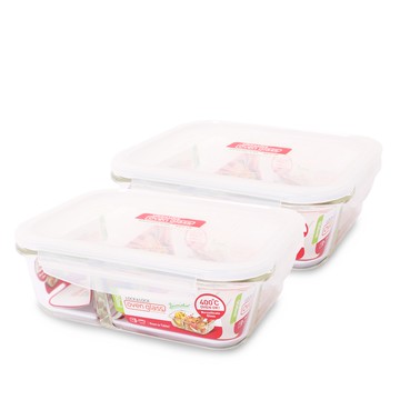 【樂扣樂扣】耐熱玻璃保鮮盒1+1絕配組(長型/圓形/方形)