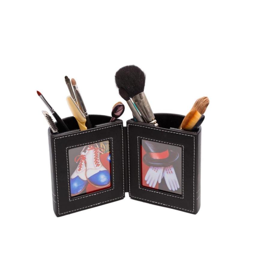 (Black) Desk Organiser Pen and Pencil Holder with Picture Frame By Pens