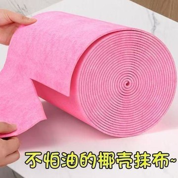 臺灣出🔥椰殼不沾油抹布 懶人廚房清潔好幫手 吸水去污洗碗擦桌布 天然絲瓜紋家用不殘油清潔布