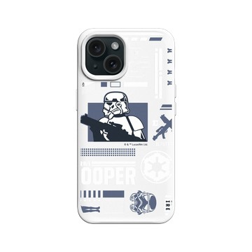 iPhone 15 SolidX 白 - 迪士尼-星際大戰 Star Wars - 風暴兵-潮流系列