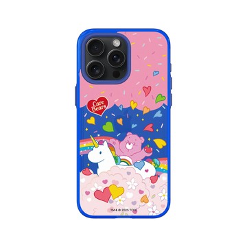 iPhone 15 Pro Max Clear 激光藍 - Care Bears - 熊與獨角獸