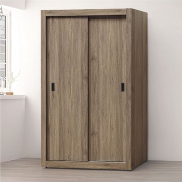 文創集 格斯4.1尺推門衣櫃-122x60x197cm免組