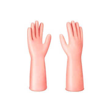 【日本霜山】家用多用途防水乳膠手套-3入-多款可選-(S)粉