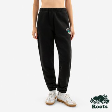 Roots中性-APRES SKI CLUB 棉褲-黑色
