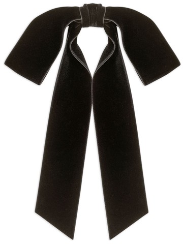 Jennifer Behr - bow-detailing velvet head piece - women - Velvet - One Size - Black