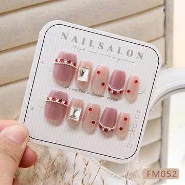 現貨 隔日配 追光貓眼穿戴甲 鑽孔款穿戴甲 可拆卸指甲貼片甜美 美甲片 指甲片 穿戴甲 仙氣美甲 分碼10片 庫柏醬萌選