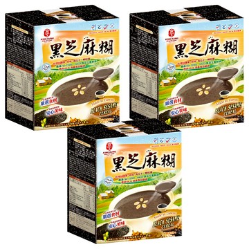 京工黑芝麻糊 含腰果、核桃、南瓜子等堅果穀物 ISO 22000、HACCP、HALAL 國際品保驗證 台灣製造  37g  3包  3盒
