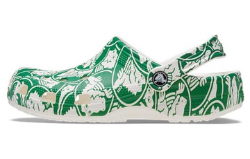 CROCS CLASSIC DUKE PRINT CLOGS GREEN