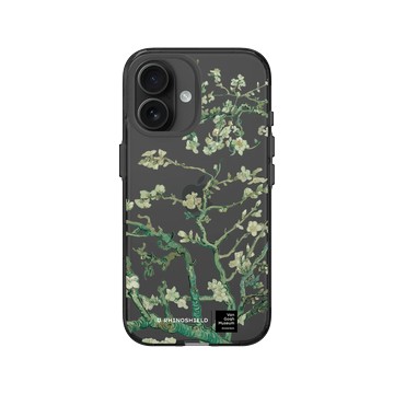 iPhone 16 Clear (相機按鈕) 酷墨灰 - Van Gogh Museum - Amandier en fleurs - Transparent