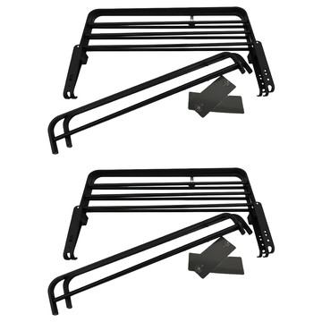 mohe 木暉居家 免打孔無痕貼太空鋁螺絲收納毛巾晾曬架 浴室置物架 毛巾架 晾衣架 浴巾架 曬襪架 0.4kg  曜黑色  2個
