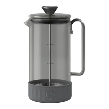 HYDY 法式濾壓壺 咖啡和茶壺 4杯 32oz / 960ml  鐵灰色  1個