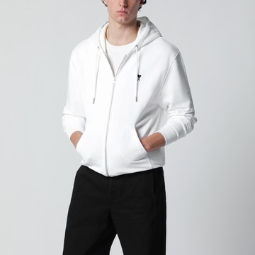 Ami De Coeur zip-up sweatshirt white