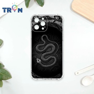 TRON IPhone 12 PRO MAX 黑白蛇圖騰 四角防摔 軟殼 手機殼