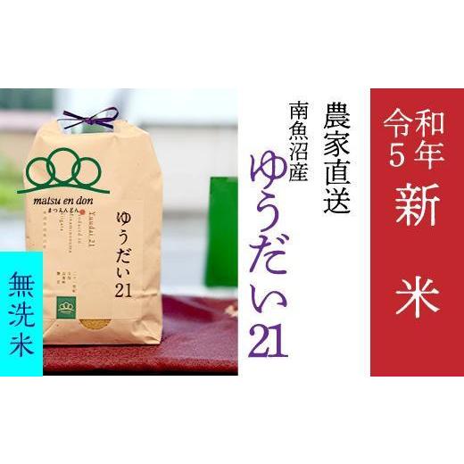 ふるさと納税 新潟県 南魚沼市 新米無洗米10kg 南魚沼産ゆうだい21(5kg×2)農家直送_AG