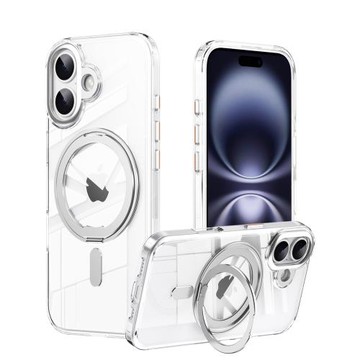 適用于 蘋果 iPhone17 pro max 手機殼 17 air 磁吸MagSafe隱藏式 360 旋轉支架防摔保護套