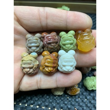 阿拉善彩玉瑪瑙美人魚 阿拉善美人魚雕刻