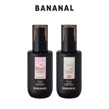 【BANANAL】韓國香氛潤澤修護髮油100ml(受損髮護理/滋潤修護毛躁髮絲/嬰兒麝香/花漾白麝香)