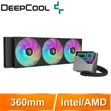 DEEPCOOL 九州風神 LT360 ARGB 360 多維無限鏡 一體式水冷《黑》