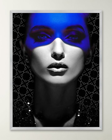 "Blue Visor" Framed Giclee