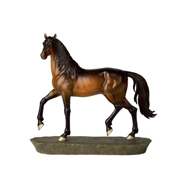 銅作TUMZUO 世界十大名馬之純血馬(小) 高溫著色 彩色顏料手繪 全黃銅手工打造 銅雕 居家裝飾 收藏 送禮 擺設