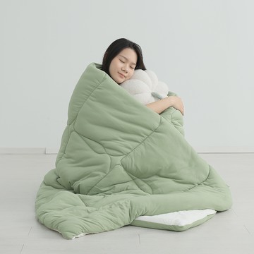 PUFFY發熱泡芙 / HEAT TECH⁺速暖泡芙針織被 / 抹茶奶霜 / HOYACASA