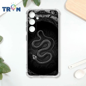TRON 三星 A35 黑白蛇圖騰 四角防摔 軟殼 手機殼