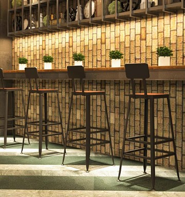 吧台椅 吧臺椅高腳凳鐵藝家用靠背吧凳桌椅現代高椅子簡約酒吧椅高腳椅子