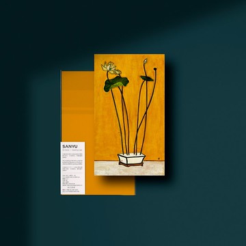 【萬用卡】常玉 荷 | 小畫卡 | 禮物卡片