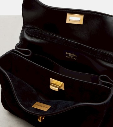 Balenciaga Rodeo Mini suede top-handle bag