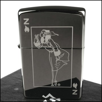 【ZIPPO】美系~Windy Design-風中女郎圖案設計打火機