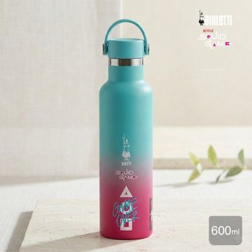 Bialetti比亞樂堤 魷魚遊戲聯名限量款-手提保溫杯600ml(限量聯名款/聖誕禮物推薦)