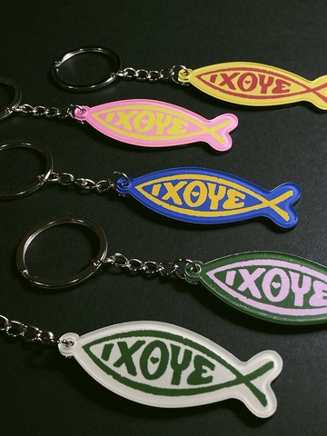 耶穌魚 壓克力吊飾 Jesus Fish - 大地系