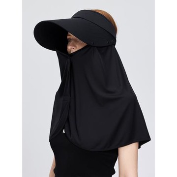 (免運)UVBANANA夏護妝防曬面罩大檐防曬帽女防紫外線遮臉護頸披肩遮陽帽