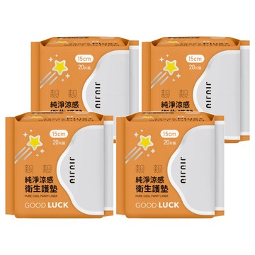 JIUJIU 親親 純淨涼感衛生護墊  15cm  20片  4包  15cm
