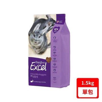 Burgess英國伯爵兔飼料-【單包】龍貓(原味薄荷)1.5kg(下標數量2+贈神仙磚)