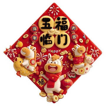 🔥臺灣出🔥新年磁吸力福字門貼馬年春節過年新款入戶門2026大門裝飾佈置用品
