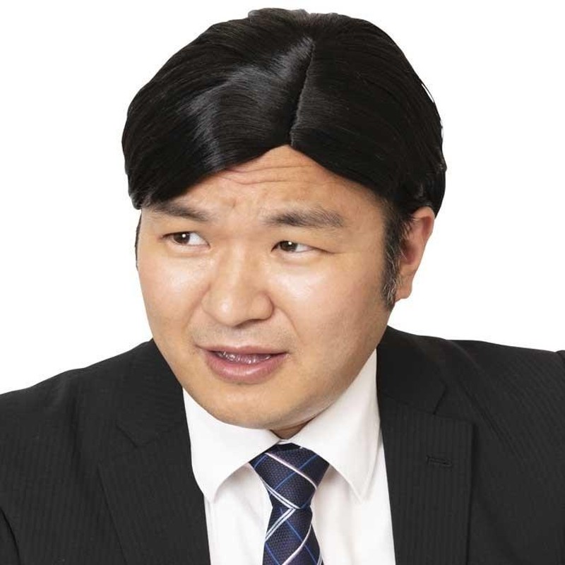 カツランド 七三分け ブラック ウイッグ wig サラリーマン ダサい おじさん 部長 男女兼用 メンズ 男性用 かつら カツラ コスプレ  コスチューム ハロウィン 仮装 | LINEブランドカタログ