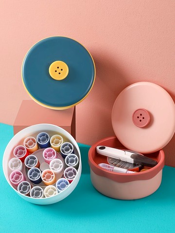 針線盒家用套裝實用高質量宿舍針線包高檔多功能手縫紉工具收納盒