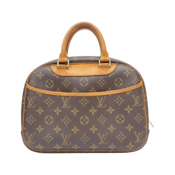 LOUIS VUITTON LV 路易威登 棕色 原花帆布 Trouville 手提包 M42228 【二手名牌BRAND OFF】