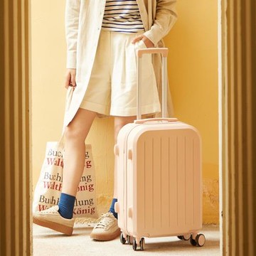 行李箱20寸登機箱大容量拉鏈旅行箱拉桿箱行禮箱高顏值抗摔密碼箱