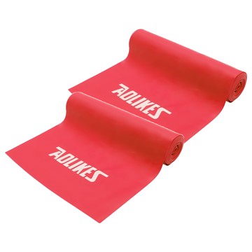AOLIKES 奧力克斯 拉力帶 Set /磅數18 lbs  200 x 15 x 0.035cm  亮红色  2條