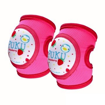 PUKU藍色企鵝 學步透氣護膝 Set 2個 三層保護 柔軟舒適減少摩擦  草莓